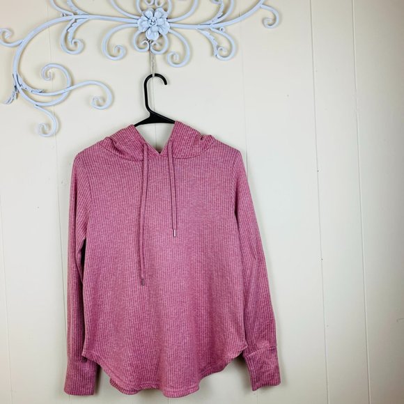 Nicole Miller Other - Nicole Miller Pink Knit SET Jogger Pants and Hoodie Sweater Size Small